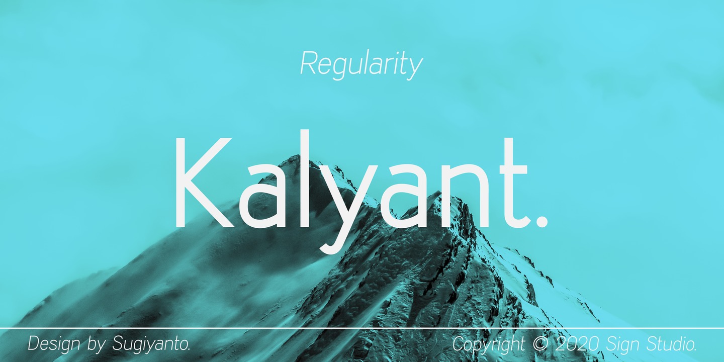 Beispiel einer Kalyant-Schriftart